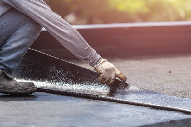 Professional Basement Waterproofing technician working in Mellott, IN